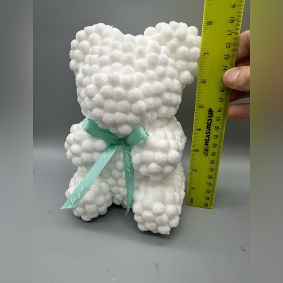 White Fluffy Teddy Bear Stuffed Animal - Picture 6 of 8
